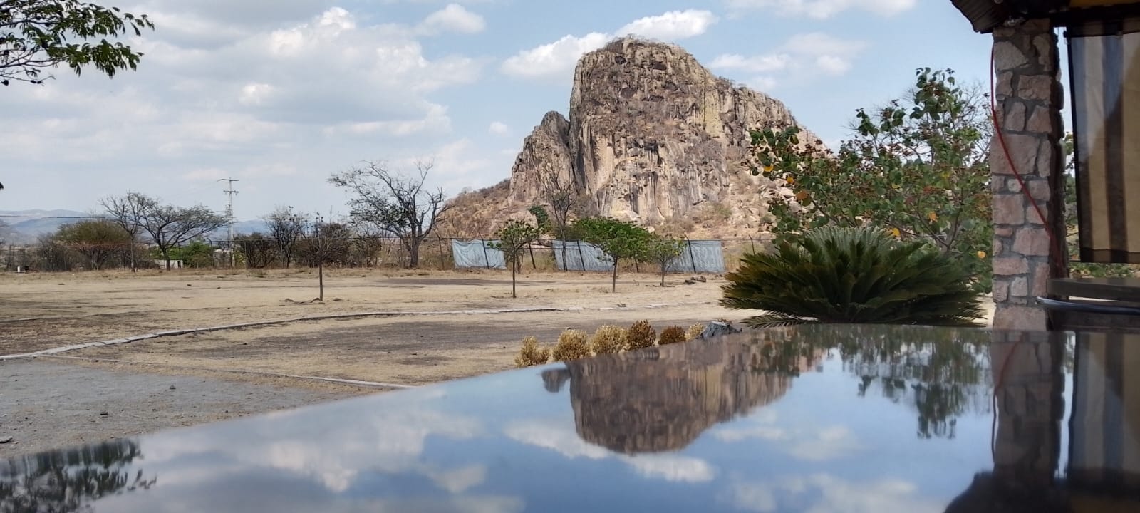 Vista con cabañas